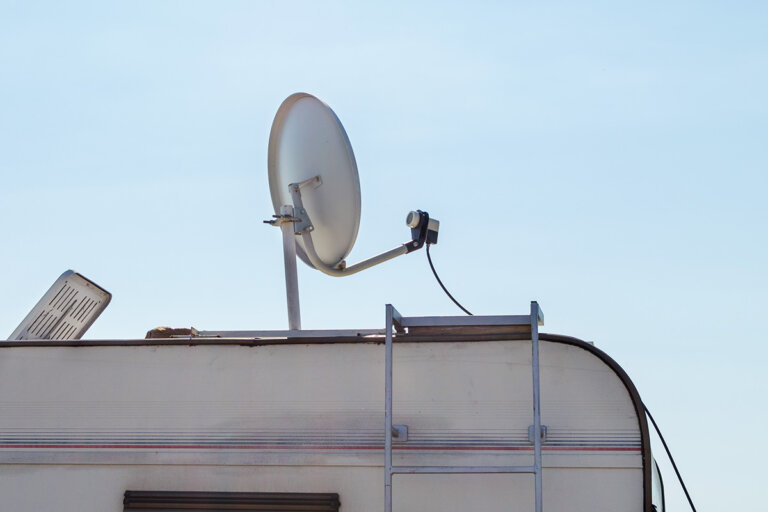 système satellite de camping